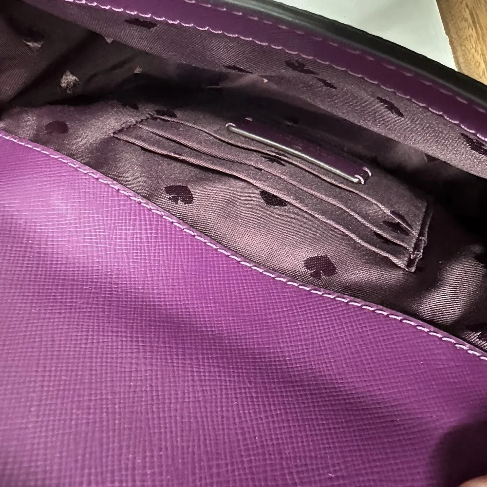 Kate Spade Staci Square Crossbody‎ Plum Pie